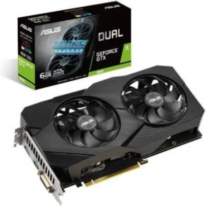 Placa de Vídeo Asus GeForce GTX 1660 Dual EVO, 6GB GDDR5, 192Bit, DUAL-GTX1660-O6G-EVO
