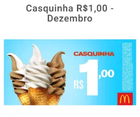 [McDonald's] Casquinha por 1 real