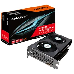 Placa de Vídeo Gigabyte Radeon RX 6500 XT Eagle, 4GB, GDDR6, FSR, Ray Tracing, GV-R65XTEAGLE-4GD