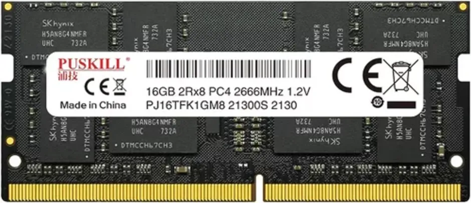 PUSKILL Memória para notebook RAM DDR4 16GB 2666MHZ