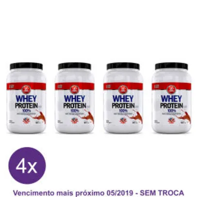 Kit 4x Whey Protein Midway 907g -- VENCE 05/2019 - R$181