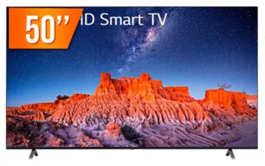 Smart TV LED 50" Ultra HD 4K LG 50UQ801C0SB.BWZ ThinQ AI 3 HDMI 2 USB Wi-Fi Bluetooth