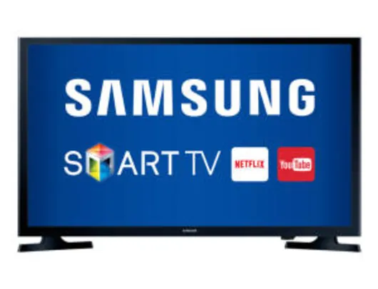 Smart TV LED 32" Samsung 32J4300 HD com Conversor Digital 2 HDMI 1 USB Wi-Fi 120Hz por R$ 917