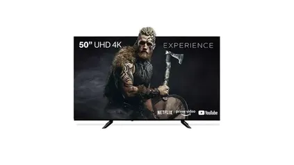 AME R$1259 - Tela 50 Pol Multiexperience Android UHD 4K Multi - TL070E