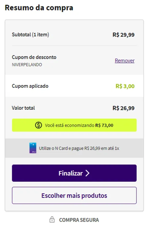 Imagem na descrição da promoção