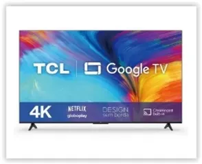 Smart TV TCL 55 Polegadas LED 4K UHD, Google TV, 3 HDMI, 1 USB, Wi-Fi, Bluetooth, HDR, Google Assistente, Preto - 55P635