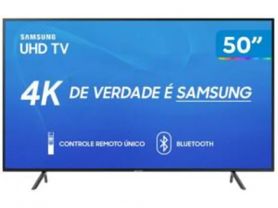 Smart TV LED 50'' UHD 4K Samsung 50RU7100 | R$1.881