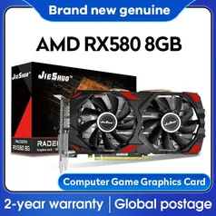 [Brasil] JIESHUO RX 580 8G, GPU GDDR5, RX 580 8GB, 256Bit, 2048SP