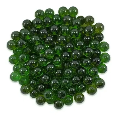 Kit com 200 Bolinhas de Gude em Vidro - Verde