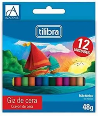 [PRIME] Giz de Cera, Tilibra, Académie, 12 Cores