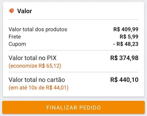 Imagem na descrição da promoção