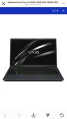 Notebook Intel Core i5-8250U 4GB RAM 256GB SSD VAIO FE14 14" Linux - R$2989