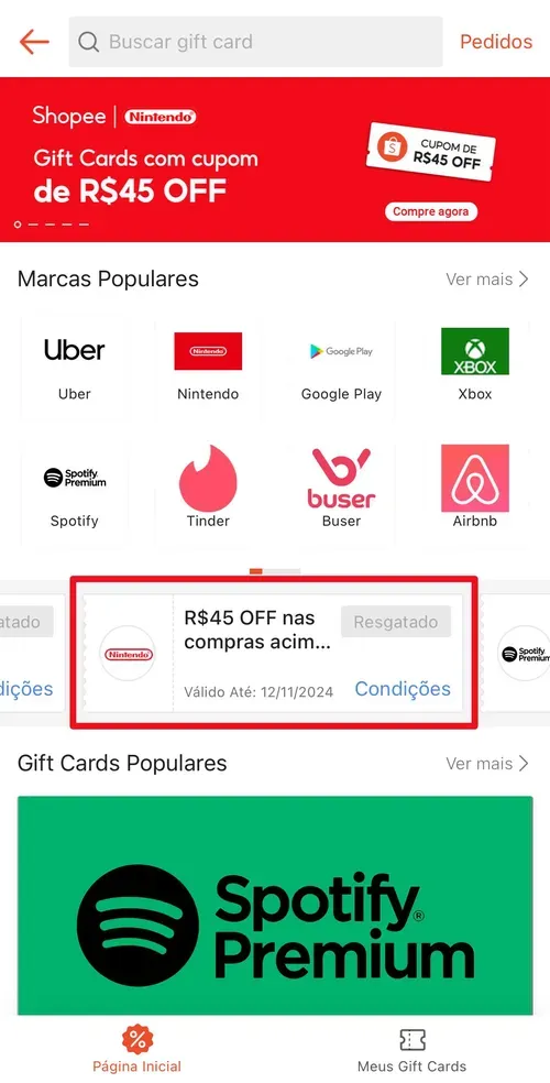 Imagem na descrição da promoção