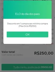 Ganhe até R$250 reais de desconto usando seu cartão Ourocard ELO na Rappi