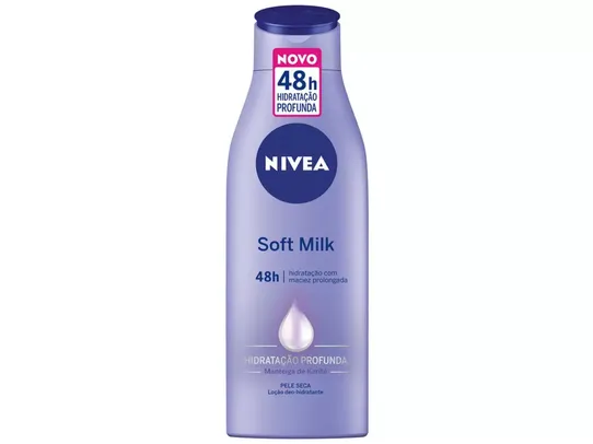 [Min 3/APP] Creme Hidratante Corporal Nivea Soft Milk 200ml
