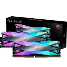 Memória XPG Spectrix D60G RGB 16GB (2x8GB), 3000MHz, DDR4, CL16, Cinza | R$582