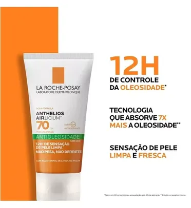 Protetor Solar La Roche-Posay Anthelios AIRlicium FPS 70 Gel Creme com 50g