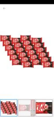 (R$1,25 cada) Barra de Chocolate Kit Kat Meio Amargo 41,5g - 24 Unidades (x2)