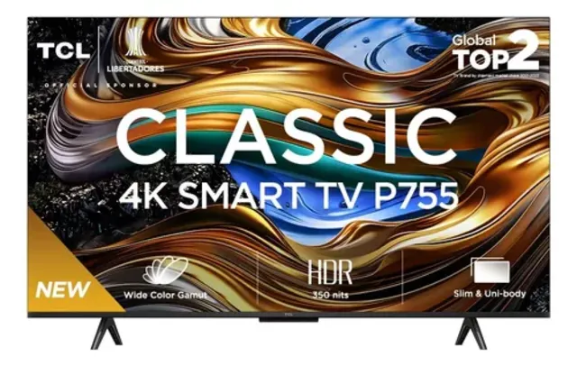 [Selecionados] TCL Classic 4K Smart Tv 65P755 Google Tv Dolby Preto