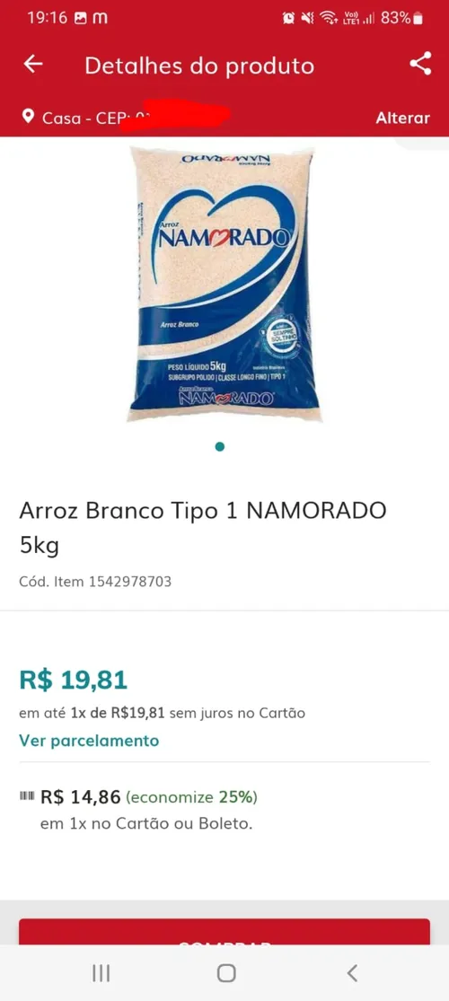 Imagem na descrição da promoção