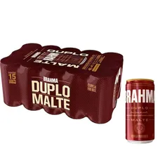 VIP-19,90-Cerveja Brahma Duplo Malte Lata 269ml - 15 Unidades