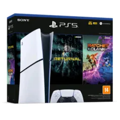 Console PS5 Slim 1TB Digital Edition + 2 Jogos 