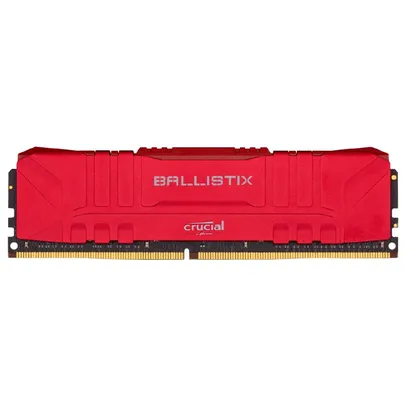 Memória Crucial Ballistix, 8GB, 3600MHz, DDR4, CL16, Vermelha - BL8G36C16U4R