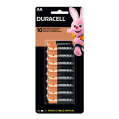 Pilha Duracell AA Alcalina 16 Unidades