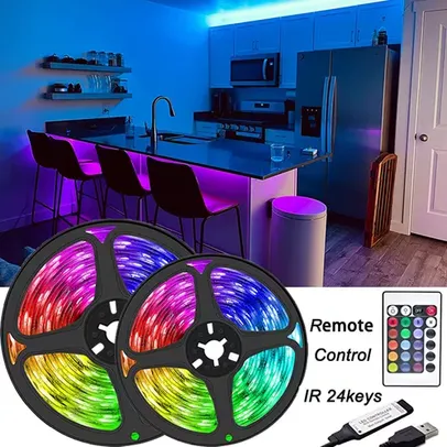 [Conta Nova R$ 6] Fita led 5 metros Smd5050 backlight led strip 