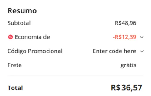 Imagem na descrição da promoção