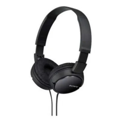 Fone de Ouvido Sony Headphone MDR-ZX110 Preto - R$55