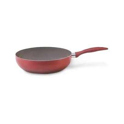 [CC AME] Panela Wok Ceramic Life 24 cm Easy Vermelha Brinox