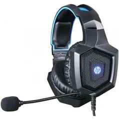 Headset Gamer HP H320, Stereo, P2+USB, Led Blue