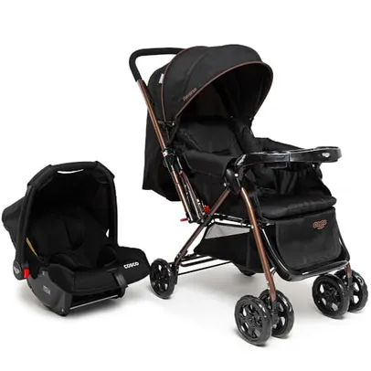 Cosco Kids, Travel System Reverse, 0 a 15kg, Preto Bronze