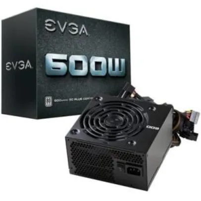 Fonte EVGA 600W 80 Plus White - 100-W1-0600-K