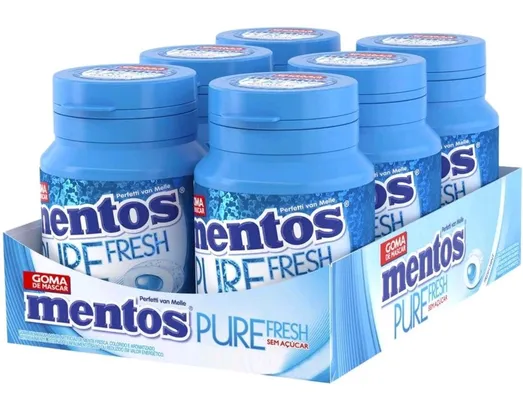 [C.OURO] Goma Mentos Pure Fresh Mint - 6 Unidades | R$26