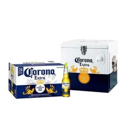 Kit Corona Extra 355ml (24 Unidades) + Cooler Corona 15L - R$189