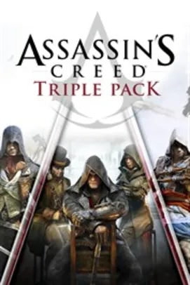 Saindo por R$ 74,75: Pack triplo Assassin's Creed: Black Flag, Unity, Syndicate | Xbox | Pelando