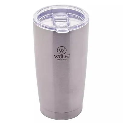  Copo Térmico de Aço Inox Parede Dupla com Tampa 600ml - Wolff