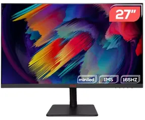 Monitor Profissional Pichau Perseus P1, MiniLED, 27 Pol., IPS, QHD, 165hz, 1ms