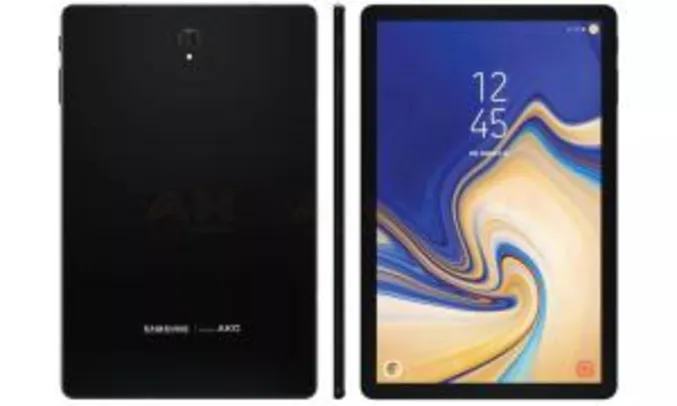Tablet Samsung Galaxy Tab S4 Preto com 10,5”, 4G + Wi-Fi, Android 8.1, Processador Octa-Core 2.4GHz e 64GB - R$3670