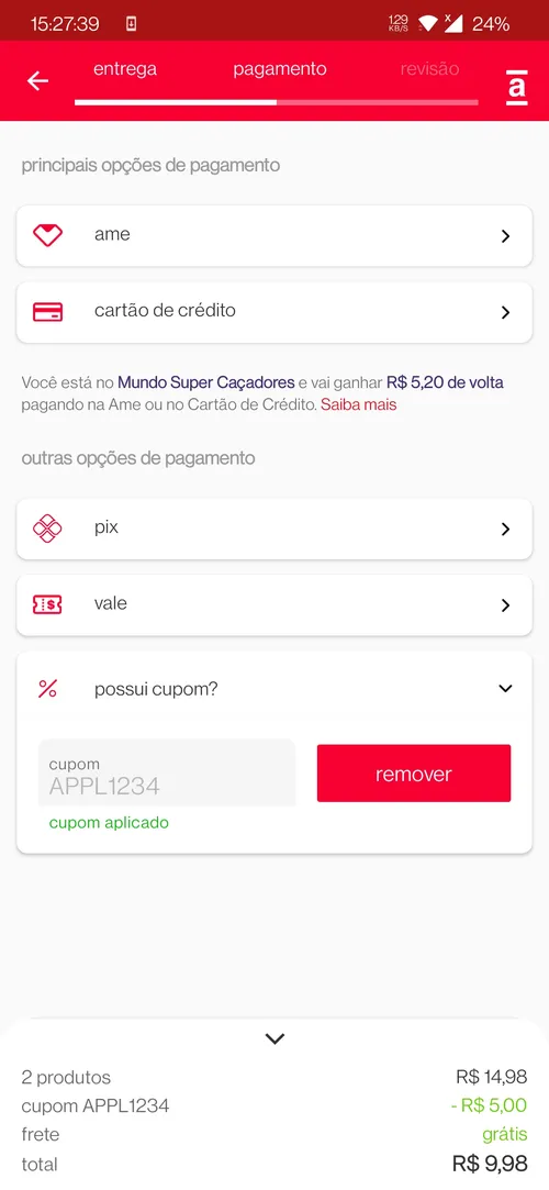 Imagem na descrição da promoção