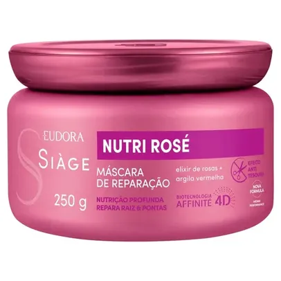 [Levando 2 R$74,86] Máscara de Tratamento Eudora Siàge Nutri Rosé Pote 250g