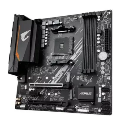 Placa-Mãe Gigabyte B550M Aorus Elite, AMD AM4, mATX, DDR4