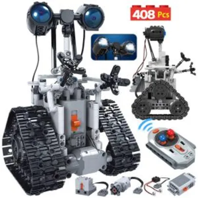 Blocos de construção Robô elétrico - Montagem 408pçs com controle | R$215