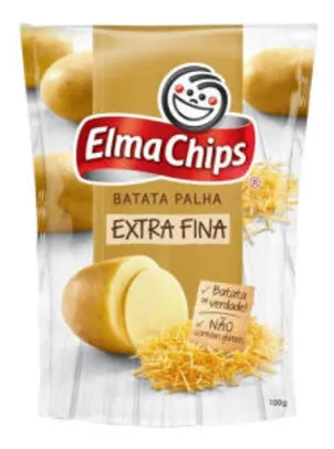 Batata Palha Extrafina Elma Chips Pacote 100g | R$2,99