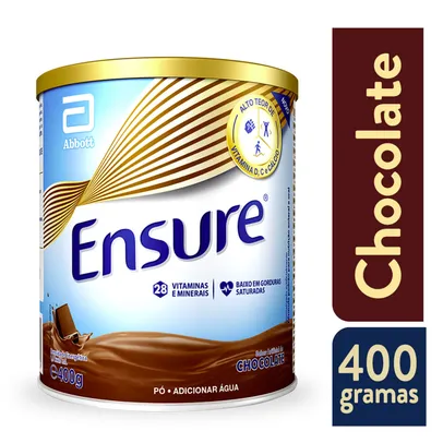 [Valor levando 2] Suplemento Adulto Ensure Pó Sabor Chocolate 400g