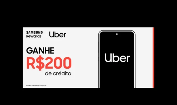 Troque 9000 pontos por R$ 200 créditos Uber