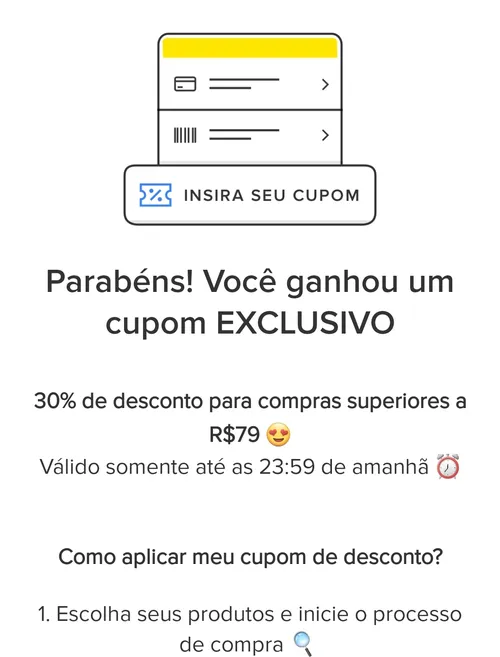 Imagem na descrição da promoção