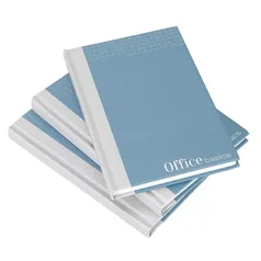 [AME R$ 6 SC R$ 1,71] Conjunto com 3 cadernos A6 com capa dura preto e azul -  Office Basics